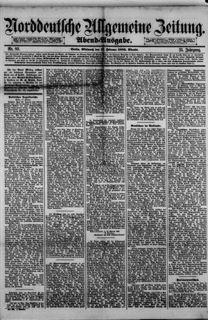 Norddeutsche allgemeine Zeitung vom 17.02.1886