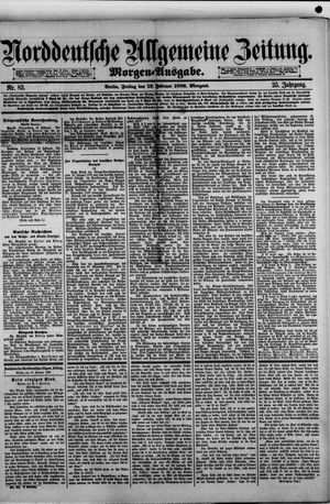 Norddeutsche allgemeine Zeitung on Feb 19, 1886