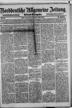 Norddeutsche allgemeine Zeitung vom 20.02.1886