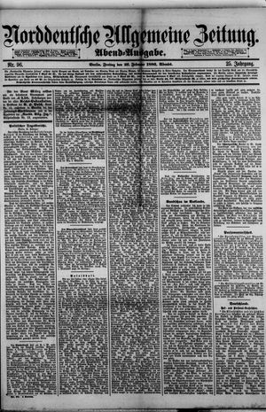 Norddeutsche allgemeine Zeitung vom 26.02.1886