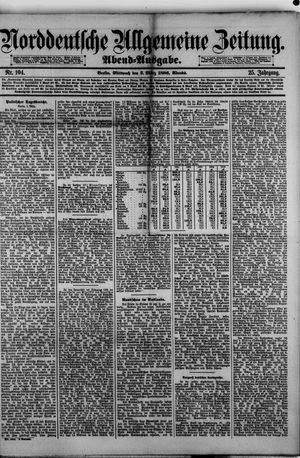 Norddeutsche allgemeine Zeitung vom 03.03.1886