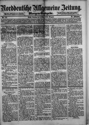 Norddeutsche allgemeine Zeitung on Mar 9, 1886