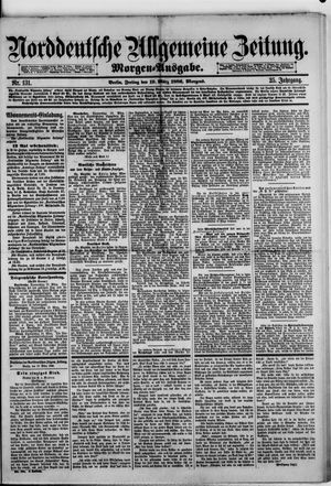 Norddeutsche allgemeine Zeitung vom 19.03.1886