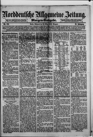 Norddeutsche allgemeine Zeitung on Mar 24, 1886