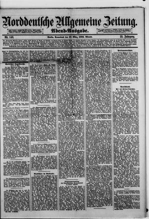 Norddeutsche allgemeine Zeitung on Mar 27, 1886