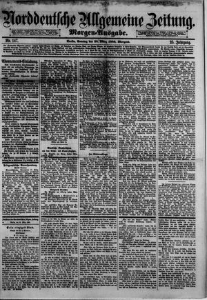 Norddeutsche allgemeine Zeitung on Mar 28, 1886