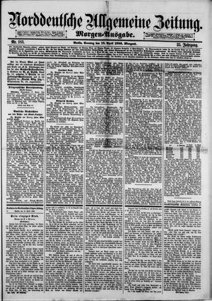 Norddeutsche allgemeine Zeitung vom 18.04.1886