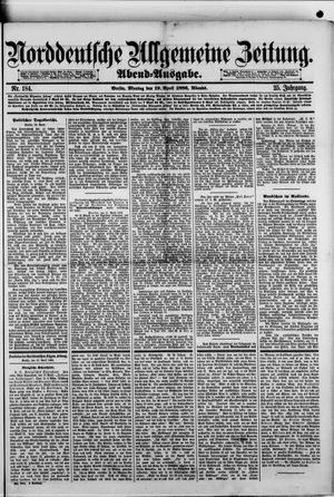 Norddeutsche allgemeine Zeitung vom 19.04.1886