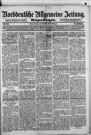 Norddeutsche allgemeine Zeitung vom 20.04.1886
