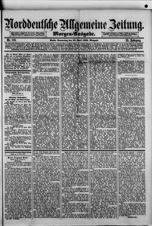 Norddeutsche allgemeine Zeitung vom 22.04.1886