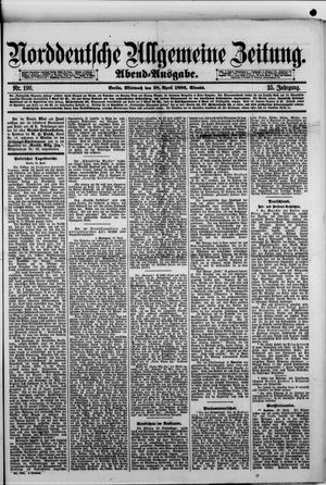Norddeutsche allgemeine Zeitung on Apr 28, 1886