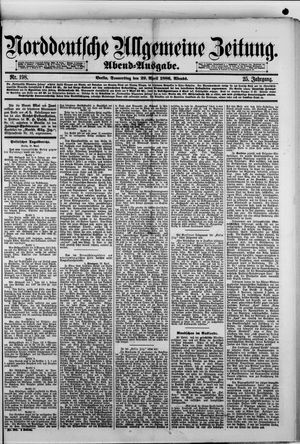 Norddeutsche allgemeine Zeitung vom 29.04.1886