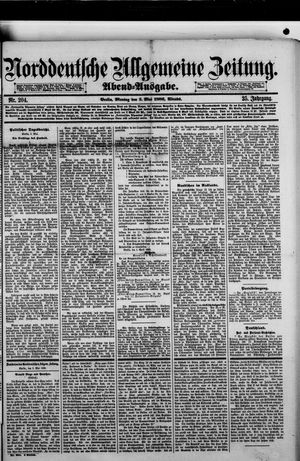 Norddeutsche allgemeine Zeitung vom 03.05.1886