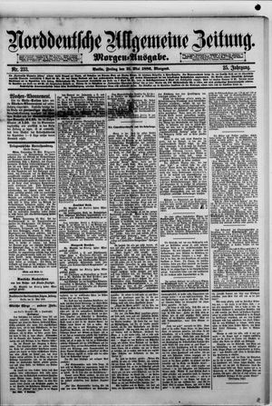 Norddeutsche allgemeine Zeitung on May 21, 1886