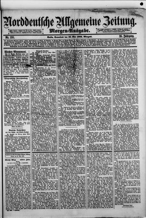 Norddeutsche allgemeine Zeitung vom 22.05.1886