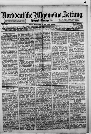 Norddeutsche allgemeine Zeitung on May 25, 1886