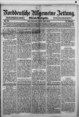 Norddeutsche allgemeine Zeitung vom 26.05.1886
