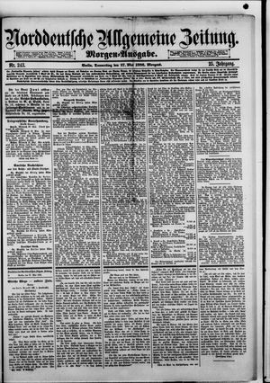 Norddeutsche allgemeine Zeitung vom 27.05.1886