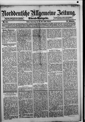 Norddeutsche allgemeine Zeitung vom 27.05.1886