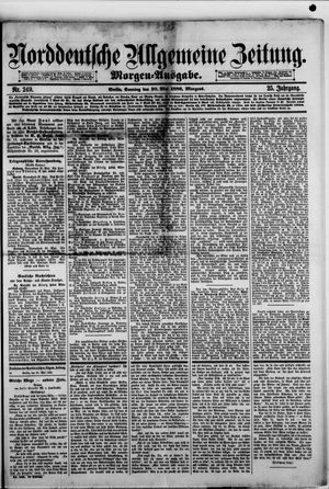 Norddeutsche allgemeine Zeitung on May 30, 1886
