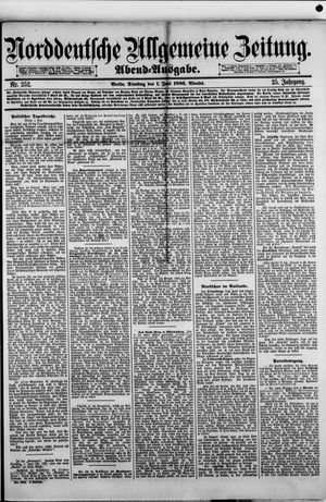Norddeutsche allgemeine Zeitung vom 01.06.1886