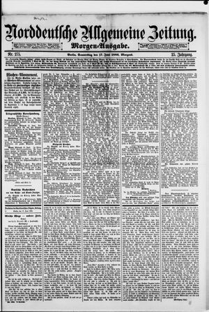 Norddeutsche allgemeine Zeitung vom 17.06.1886