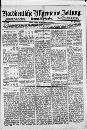 Norddeutsche allgemeine Zeitung vom 22.06.1886