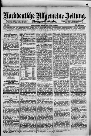 Norddeutsche allgemeine Zeitung on Jul 14, 1886