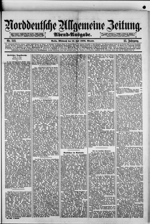 Norddeutsche allgemeine Zeitung on Jul 14, 1886