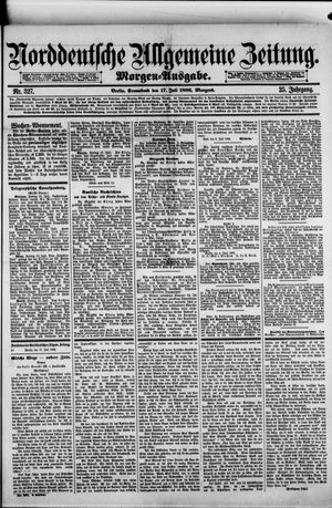 Norddeutsche allgemeine Zeitung on Jul 17, 1886