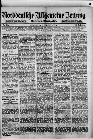 Norddeutsche allgemeine Zeitung on Jul 22, 1886
