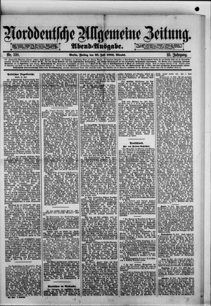 Norddeutsche allgemeine Zeitung vom 23.07.1886