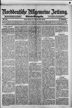 Norddeutsche allgemeine Zeitung on Aug 3, 1886