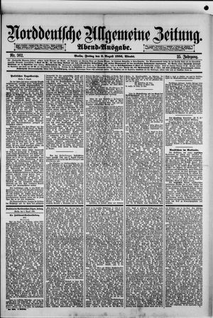 Norddeutsche allgemeine Zeitung vom 06.08.1886
