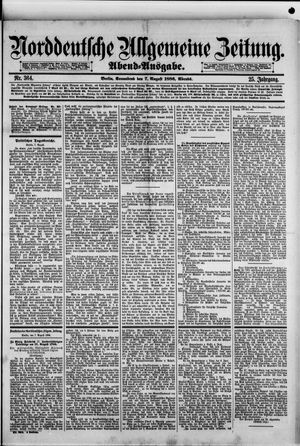 Norddeutsche allgemeine Zeitung vom 07.08.1886