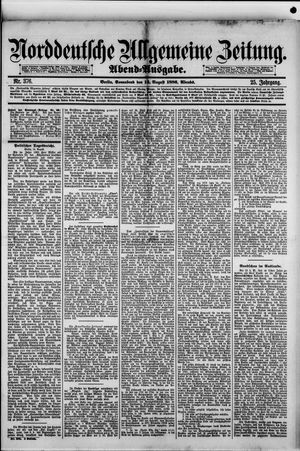 Norddeutsche allgemeine Zeitung on Aug 14, 1886