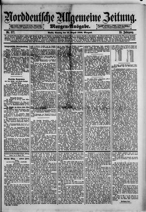 Norddeutsche allgemeine Zeitung vom 15.08.1886