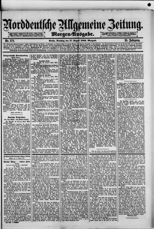 Norddeutsche allgemeine Zeitung vom 17.08.1886