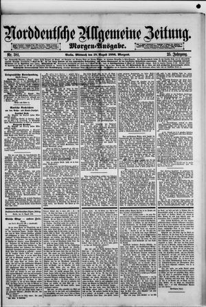 Norddeutsche allgemeine Zeitung vom 18.08.1886