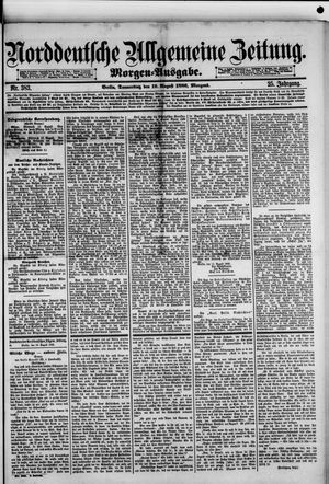 Norddeutsche allgemeine Zeitung vom 19.08.1886
