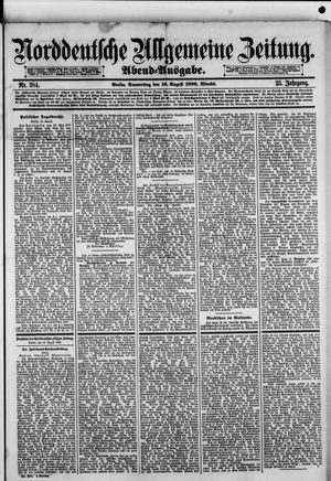 Norddeutsche allgemeine Zeitung vom 19.08.1886