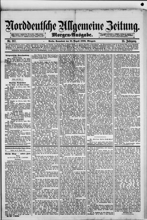 Norddeutsche allgemeine Zeitung vom 21.08.1886