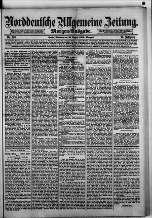 Norddeutsche allgemeine Zeitung vom 25.08.1886