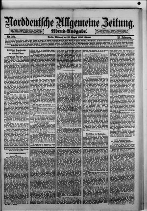 Norddeutsche allgemeine Zeitung vom 25.08.1886