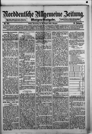 Norddeutsche allgemeine Zeitung vom 26.08.1886