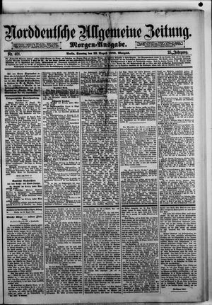 Norddeutsche allgemeine Zeitung vom 29.08.1886