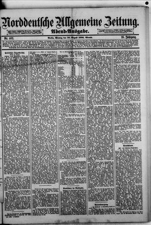 Norddeutsche allgemeine Zeitung vom 30.08.1886