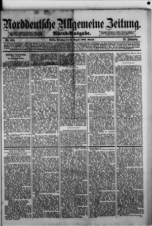 Norddeutsche allgemeine Zeitung vom 31.08.1886