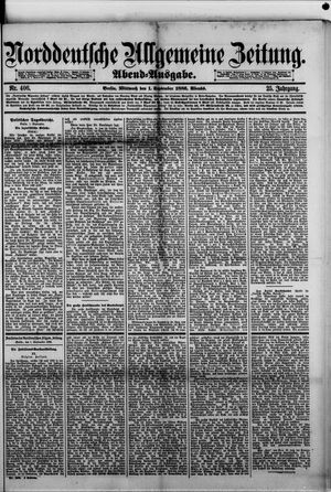 Norddeutsche allgemeine Zeitung on Sep 1, 1886