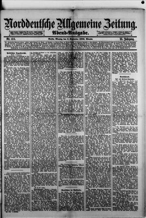 Norddeutsche allgemeine Zeitung vom 06.09.1886
